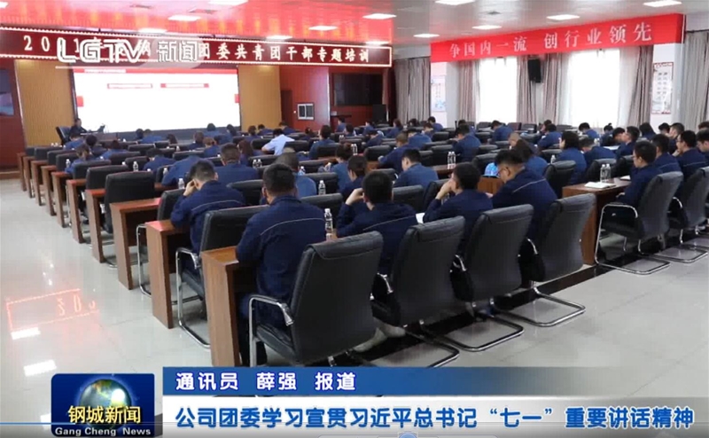 公司团委进修习近平总布告“七一”主要发言精力宣讲