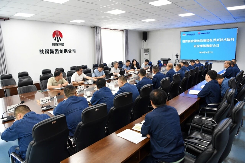 中国钢铁产业协会到公司展开钢铁极致能效铁钢铸轧界面手艺协同调研